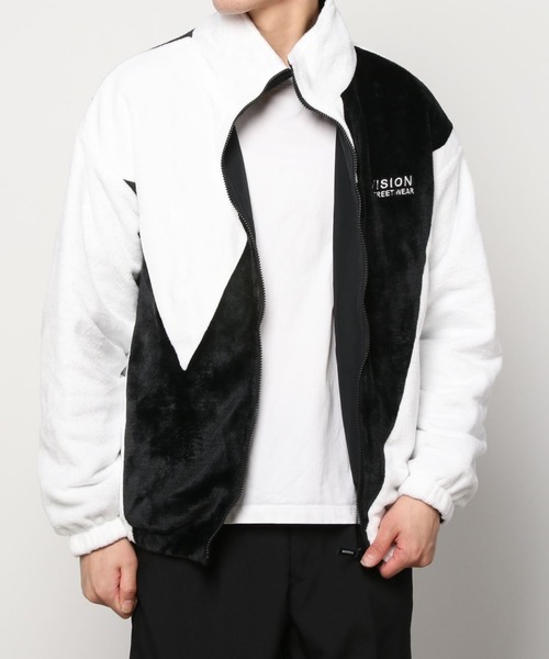 VISION STREET WEAR（ヴィジョンストリートウェア）の「【VISION STREET WEAR/ヴィジョンストリートウェア】切替ファーブルゾン/リバーシブル（ブルゾン・メンズ・ホワイト/ブラック/ブラック系その他・M/L/XL）」の9枚目の写真