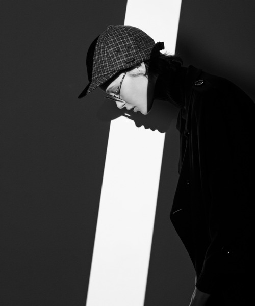 MAISON Birth(メゾンバース)の「MAISON Birth メゾンバース / HT SHORT CAP アルパカ混チェックウールキャップ / MB-21309(キャップ・レディース・ネイビー/ベージュ/ブラウン・FREE)」の7枚目の写真