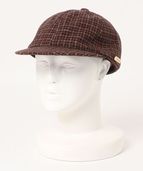 MAISON Birth(メゾンバース)の「MAISON Birth メゾンバース / HT SHORT CAP アルパカ混チェックウールキャップ / MB-21309(キャップ・レディース・ネイビー/ベージュ/ブラウン・FREE)」の10枚目の写真