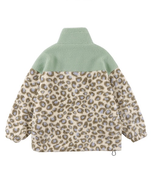 HOOK（フック）の「【HOOK】レオパード柄切り替えボアブルゾン