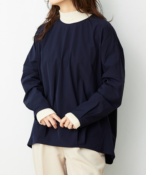 AZUL ENCANTO(アズールエンカント)の「ストレッチバルーントップス(Tシャツ/カットソー・レディース・ブラック/ネイビー・FREE)」の5枚目の写真