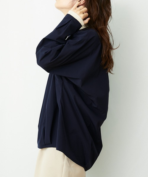 AZUL ENCANTO(アズールエンカント)の「ストレッチバルーントップス(Tシャツ/カットソー・レディース・ブラック/ネイビー・FREE)」の7枚目の写真