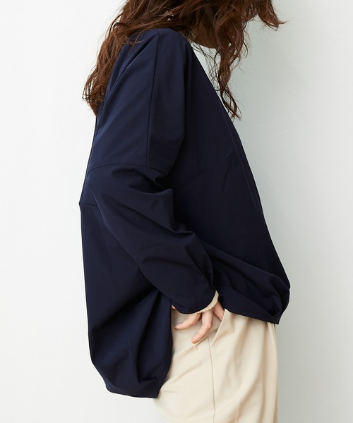 AZUL ENCANTO(アズールエンカント)の「ストレッチバルーントップス(Tシャツ/カットソー・レディース・ブラック/ネイビー・FREE)」の8枚目の写真