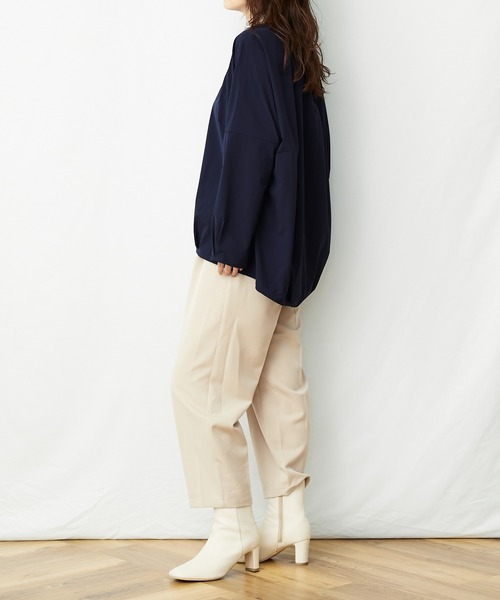 AZUL ENCANTO(アズールエンカント)の「ストレッチバルーントップス(Tシャツ/カットソー・レディース・ブラック/ネイビー・FREE)」の12枚目の写真