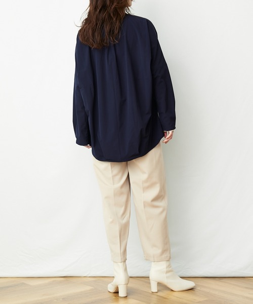AZUL ENCANTO(アズールエンカント)の「ストレッチバルーントップス(Tシャツ/カットソー・レディース・ブラック/ネイビー・FREE)」の13枚目の写真