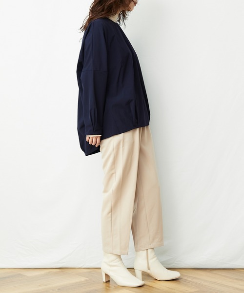 AZUL ENCANTO(アズールエンカント)の「ストレッチバルーントップス(Tシャツ/カットソー・レディース・ブラック/ネイビー・FREE)」の14枚目の写真