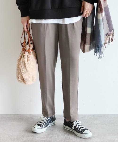 reca（レカ）の「美シルエット裏起毛テーパードパンツ（その他パンツ・レディース・チャコールグレー/ブラック/モカ/グレー系その他・M/L）」の3枚目の写真