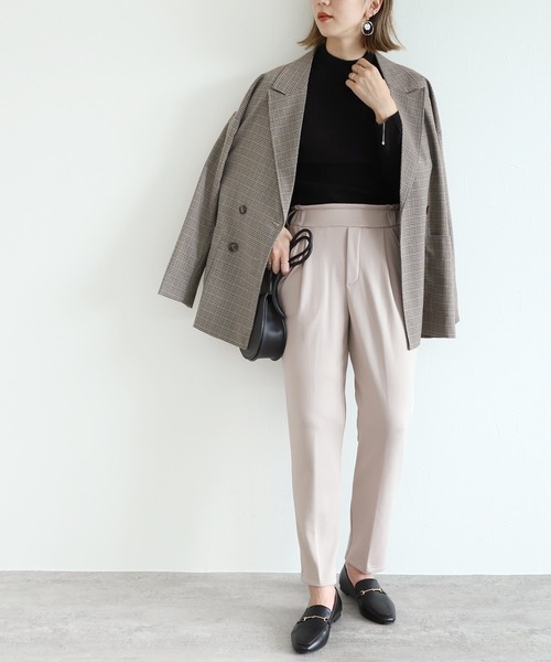 reca（レカ）の「美シルエット裏起毛テーパードパンツ（その他パンツ・レディース・チャコールグレー/ブラック/モカ/グレー系その他・M/L）」の10枚目の写真