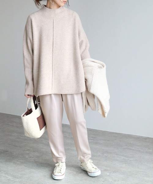 reca（レカ）の「美シルエット裏起毛テーパードパンツ（その他パンツ・レディース・チャコールグレー/ブラック/モカ/グレー系その他・M/L）」の11枚目の写真