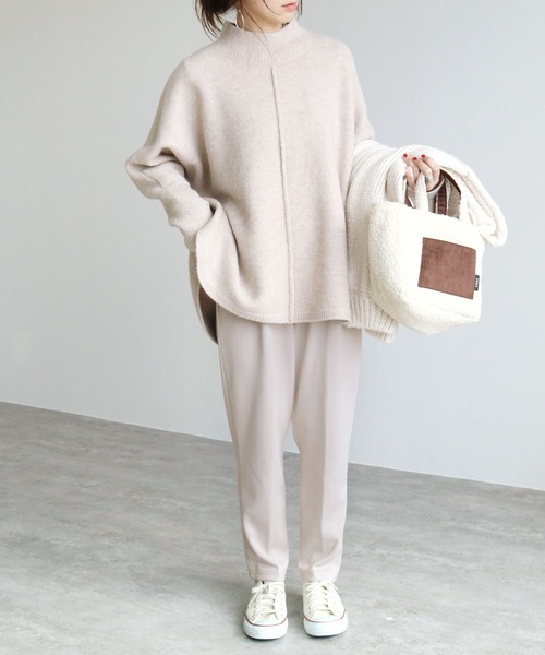 reca（レカ）の「美シルエット裏起毛テーパードパンツ（その他パンツ・レディース・チャコールグレー/ブラック/モカ/グレー系その他・M/L）」の13枚目の写真