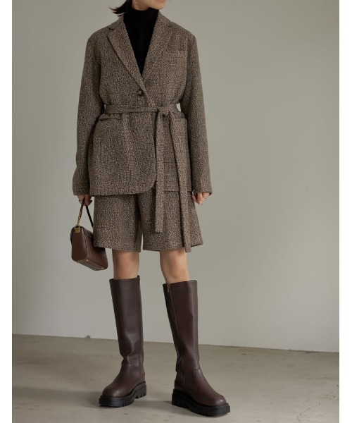 Re:EDIT（リエディ）の「エコレザートラックソールロングブーツ（ブーツ・レディース・ブラック/ブラウン/キャメル・SMALL/MEDIUM/LARGE/X-LARGE/XX-LARGE）」の13枚目の写真