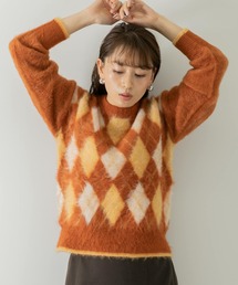 URBAN RESEARCH Sonny Label（アーバンリサーチサニーレーベル）の「アーガイルパターンニットプルオーバー（ニット/セーター）」