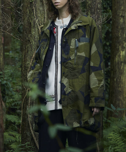 GLOSTER(グロスター)の「【BLAW×GLOSTER】リメイク フィールドコート カモ/ブラック(その他アウター・メンズ・ブラック/グリーン系その他・MEDIUM)」の7枚目の写真