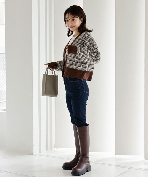 KOBE LETTUCE（コウベレタス）の「ロングコンバットブーツ（ブーツ・レディース・ブラウン/ベージュ/ブラック・LL/L/M/S）」の11枚目の写真