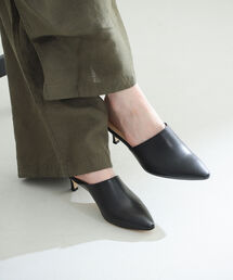 Demi-Luxe BEAMS | Demi-Luxe BEAMS / スムースレザー ミュール(サンダル)