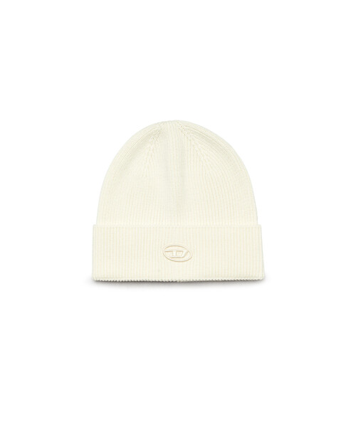 DIESEL（ディーゼル）の「メンズ ニットキャップ ロゴ（ニットキャップ/ビーニー・メンズ・グリーン/ブラック/ホワイト系その他/オレンジ/バーガンディー/ピンク/その他/レッド/ブルー/グレー系その他/ホワイト・UNI）」の2枚目の写真