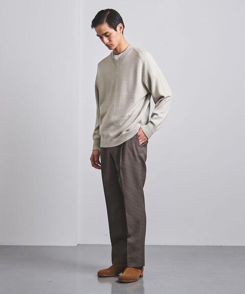 UNITED ARROWS(ユナイテッドアローズ)の「<UNITED ARROWS> ウール カシミヤ セーブル Vネックニット(ニット/セーター・メンズ・ブラック/ナチュラル・S/M/L/XL)」の3枚目の写真