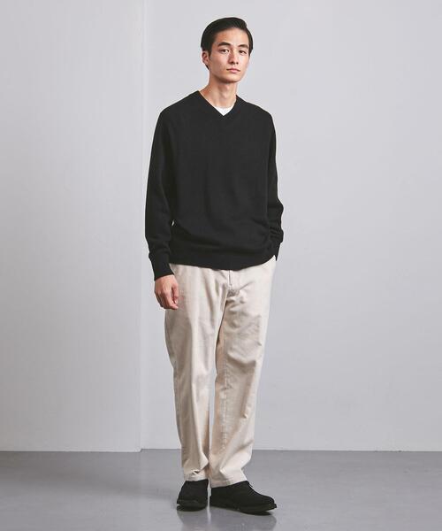 UNITED ARROWS(ユナイテッドアローズ)の「<UNITED ARROWS> ウール カシミヤ セーブル Vネックニット(ニット/セーター・メンズ・ブラック/ナチュラル・S/M/L/XL)」の14枚目の写真