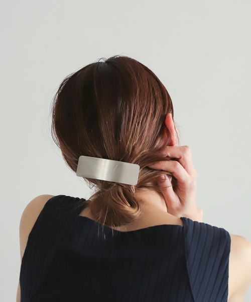 rapiecage（ラピエサージュ）の「ワイドプレートバレッタ（バレッタ/ヘアクリップ・レディース・シルバー/ゴールド・FREE）」の2枚目の写真