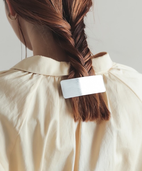 rapiecage（ラピエサージュ）の「ワイドプレートバレッタ（バレッタ/ヘアクリップ・レディース・シルバー/ゴールド・FREE）」の17枚目の写真