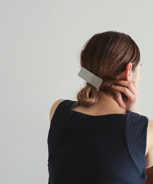 rapiecage（ラピエサージュ）の「ワイドプレートバレッタ（バレッタ/ヘアクリップ・レディース・シルバー/ゴールド・FREE）」の14枚目の写真