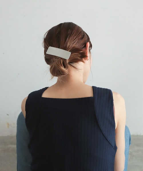 rapiecage（ラピエサージュ）の「ワイドプレートバレッタ（バレッタ/ヘアクリップ・レディース・シルバー/ゴールド・FREE）」の16枚目の写真