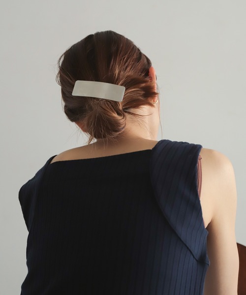 rapiecage（ラピエサージュ）の「ワイドプレートバレッタ（バレッタ/ヘアクリップ・レディース・シルバー/ゴールド・FREE）」の15枚目の写真