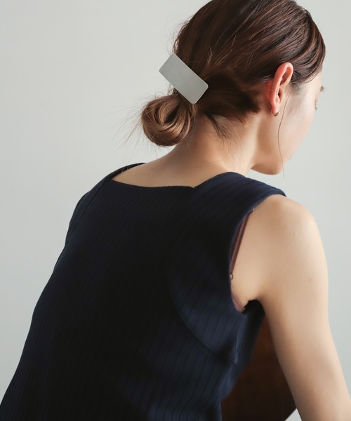 rapiecage（ラピエサージュ）の「ワイドプレートバレッタ（バレッタ/ヘアクリップ・レディース・シルバー/ゴールド・FREE）」の13枚目の写真