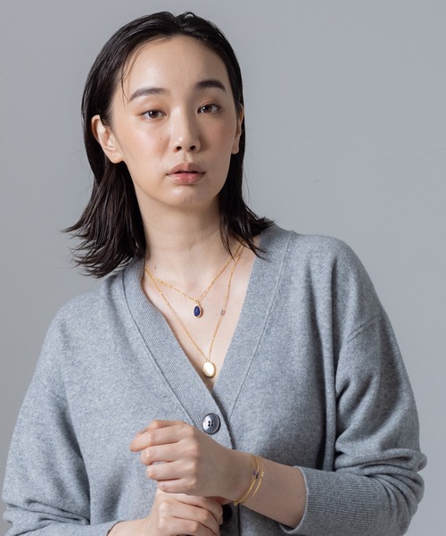 collex（コレックス）の「【Ljud/ユード】天然石コインネックレス（ネックレス・レディース・ブルー/ホワイト・フリー）」の9枚目の写真