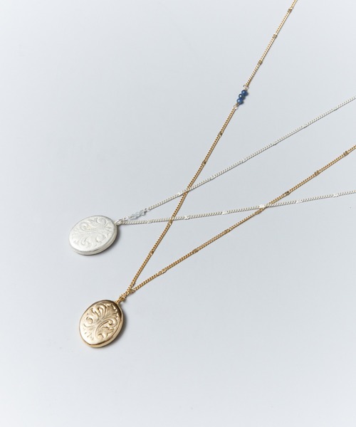 collex（コレックス）の「【Ljud/ユード】天然石コインネックレス（ネックレス・レディース・ブルー/ホワイト・フリー）」の14枚目の写真