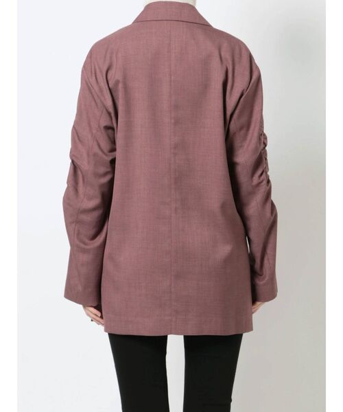 LAGUNAMOON（ラグナムーン）の「ギャザースリーブロングテーラードジャケット（テーラードジャケット・レディース・アイボリー/プラム/モカ・FREE）」の14枚目の写真