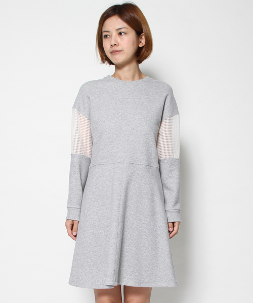 American Rag Cie アメリカンラグシー の レース切替スウェットワンピース 212 Ahs L151 Op070 ワンピース Wear