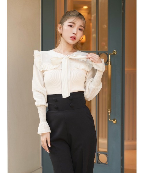 フリルニットトップス（ニット/セーター）｜Darich（ダーリッチ）の