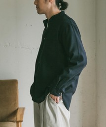 URBAN RESEARCH DOORS | フラノバンドカラーシャツ(シャツ/ブラウス)