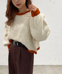 apres jour mignon | ショート配色ニット【ZOZOTOWN限定アイテム】【11PO】(ニット/セーター)