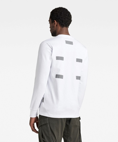 G-STAR(ジースター)の「LIGHTWEIGHT BACK TAPE SWEATER/ロンT(Tシャツ/カットソー・メンズ・ホワイト/ベージュ系その他・SMALL/MEDIUM/LARGE/X-LARGE/X-SMALL)」の4枚目の写真