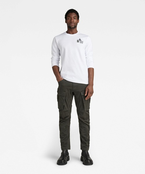 G-STAR(ジースター)の「LIGHTWEIGHT BACK TAPE SWEATER/ロンT(Tシャツ/カットソー・メンズ・ホワイト/ベージュ系その他・SMALL/MEDIUM/LARGE/X-LARGE/X-SMALL)」の6枚目の写真