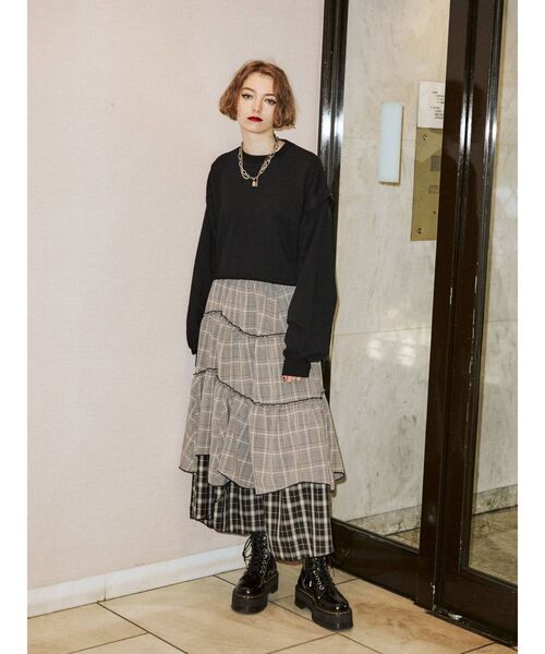 jouetie（ジュエティ）の「ショルダータックプルオーバー【セットアップ対応】（Tシャツ/カットソー・レディース・ブラック/グレー/グリーン・MEDIUM）」の11枚目の写真