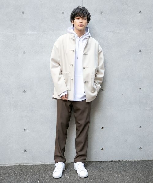 LOWRYS FARM(ローリーズファーム)の「ウールライクチャイナジャケット 257087(ノーカラージャケット・メンズ・アイボリー/チャコールグレー・MEDIUM/LARGE)」の9枚目の写真