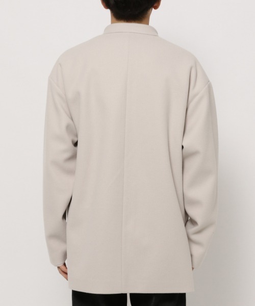 LOWRYS FARM(ローリーズファーム)の「ウールライクチャイナジャケット 257087(ノーカラージャケット・メンズ・アイボリー/チャコールグレー・MEDIUM/LARGE)」の20枚目の写真