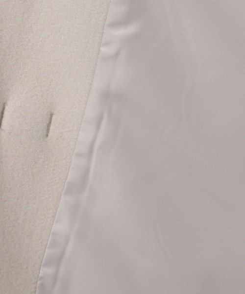 LOWRYS FARM(ローリーズファーム)の「ウールライクチャイナジャケット 257087(ノーカラージャケット・メンズ・アイボリー/チャコールグレー・MEDIUM/LARGE)」の3枚目の写真