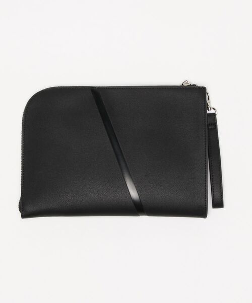 AZUL by moussy（アズールバイマウジー）の「AZUL EMBOSS CLUTCH BAG/AZULエンボスクラッチバッグ（ショルダーバッグ・メンズ・ブラック・FREE）」の4枚目の写真