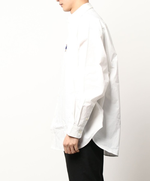 BEN DAVIS/WHITE LABEL（ベンデイビス ホワイトラベル）の「BENDAVIS/ベンデイビス/ミニゴリラ刺繍シャツ/MiniGorillaEmbroideryBigShirt（シャツ/ブラウス・メンズ・ホワイト/イエロー/ダークグリーン/ブルー・MEDIUM/LARGE）」の5枚目の写真