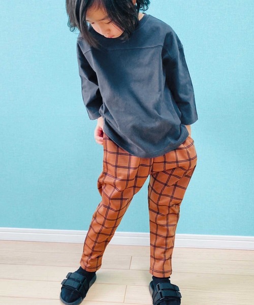THE CASUAL(カジュアル)の「無地 総柄 サルエルパンツ キッズ(その他パンツ・キッズ・グレー系2/ブラウン系/ブラック/杢グレー/チャコール/ブラウン/ネイビー/ブラック系2/ネイビー系/ベージュ/グレー系1/ベージュ系/グレー系/ブラック系1/ブラック系・150cm/160cm/110cm/130cm/140cm/120cm)」の11枚目の写真