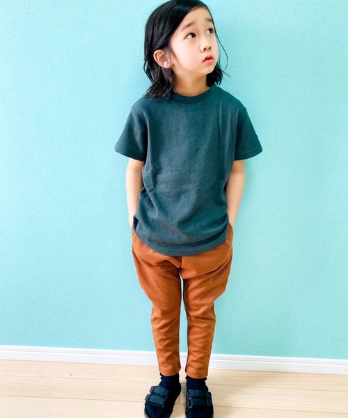 THE CASUAL(カジュアル)の「無地 総柄 サルエルパンツ キッズ(その他パンツ・キッズ・グレー系2/ブラウン系/ブラック/杢グレー/チャコール/ブラウン/ネイビー/ブラック系2/ネイビー系/ベージュ/グレー系1/ベージュ系/グレー系/ブラック系1/ブラック系・150cm/160cm/110cm/130cm/140cm/120cm)」の10枚目の写真