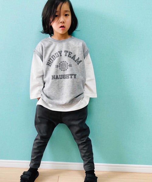 THE CASUAL(カジュアル)の「無地 総柄 サルエルパンツ キッズ(その他パンツ・キッズ・グレー系2/ブラウン系/ブラック/杢グレー/チャコール/ブラウン/ネイビー/ブラック系2/ネイビー系/ベージュ/グレー系1/ベージュ系/グレー系/ブラック系1/ブラック系・150cm/160cm/110cm/130cm/140cm/120cm)」の7枚目の写真