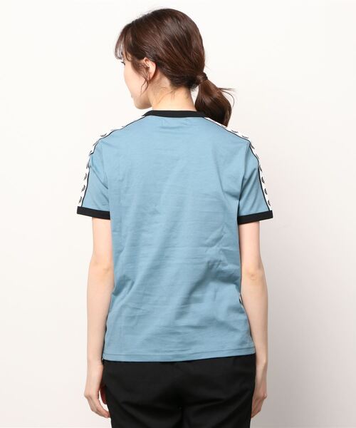 フレッドペリー　FRED PERRY TAPED SLEEVE T-SHIRT Taped Long Sleeve T-Shirt - Snow White | Men's T-Shirts