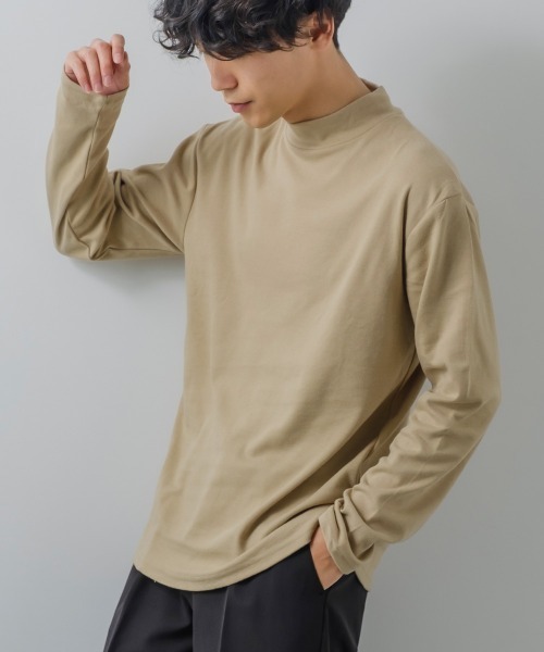 improves（インプローブス）の「スムース ハイネック ロンT（Tシャツ/カットソー・メンズ・ブラック/ワイン/グレー/グレイッシュベージュ/ベージュ/ライトブルー/マスタード/オフホワイト・MEDIUM/X-LARGE/LARGE）」の5枚目の写真