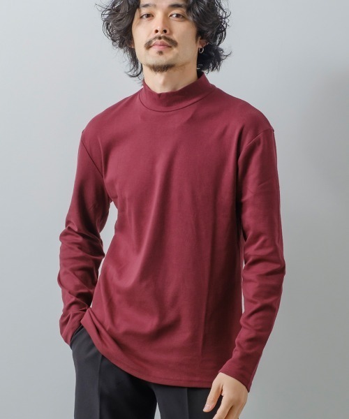 improves（インプローブス）の「スムース ハイネック ロンT（Tシャツ/カットソー・メンズ・ブラック/ワイン/グレー/グレイッシュベージュ/ベージュ/ライトブルー/マスタード/オフホワイト・MEDIUM/X-LARGE/LARGE）」の8枚目の写真
