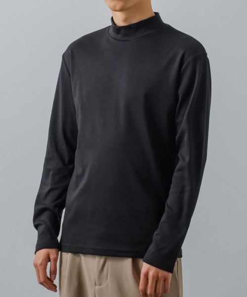improves（インプローブス）の「スムース ハイネック ロンT（Tシャツ/カットソー・メンズ・ブラック/ワイン/グレー/グレイッシュベージュ/ベージュ/ライトブルー/マスタード/オフホワイト・MEDIUM/X-LARGE/LARGE）」の3枚目の写真